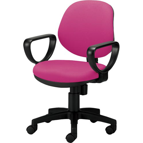 カララチェア　肘付　背座同色　ピンク画像