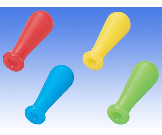 カラーシリコンゴムキャップ（赤・青・黄・緑各1）2mL画像