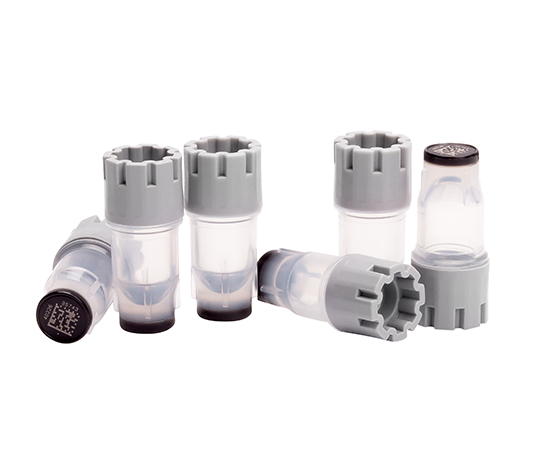 2Dバーコード付クライオチューブ External thread 0.3mL ラック入 プレキャップ 1セット（96本×10ラック入）画像