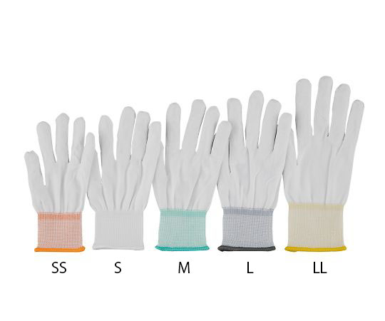 アズピュアクールインナー手袋II グレー L 1袋（10双入）画像