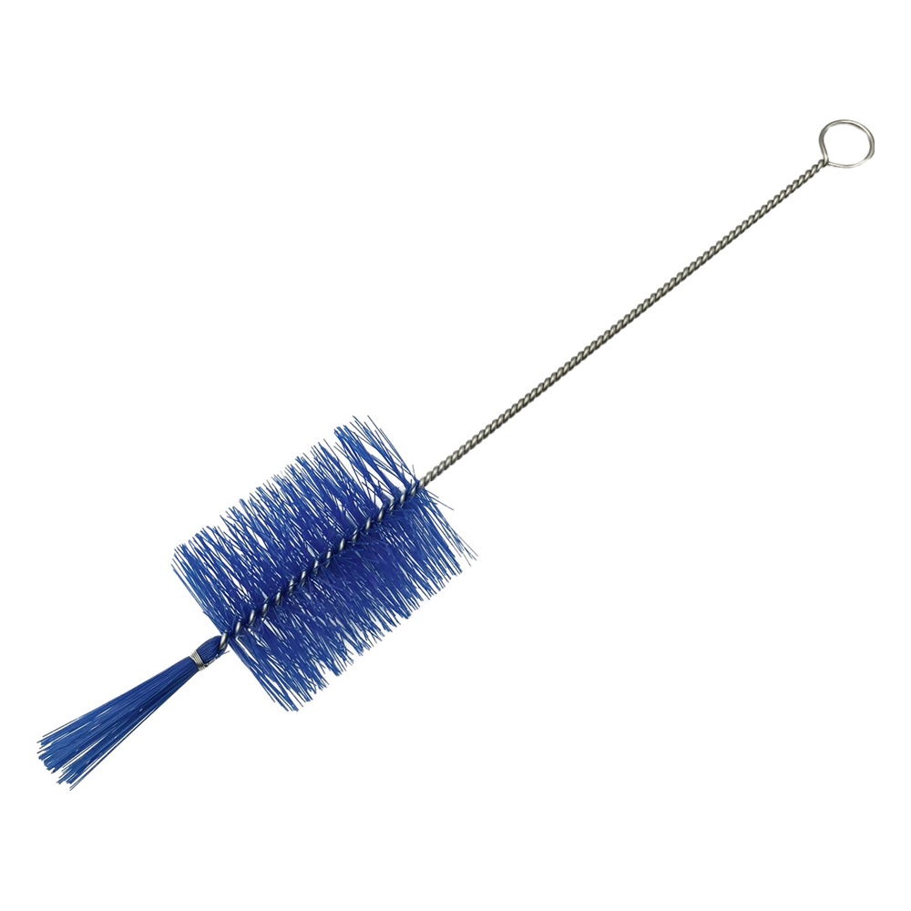 試験管洗浄ブラシ（PBT毛）　青　220×50×φ40mm画像