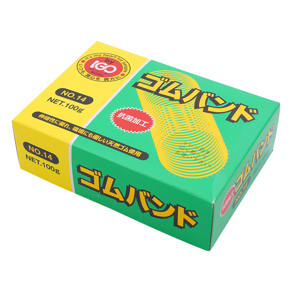 IGOゴムバンド #14 100g アメ 1箱（820本入）画像