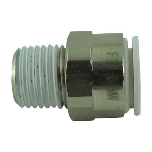 ﾀｯﾁｺﾈｸﾀｰﾌｧｲﾌﾞ ﾒｲﾙｺﾈｸﾀｰ W(白)10mm･R1/4 1個画像