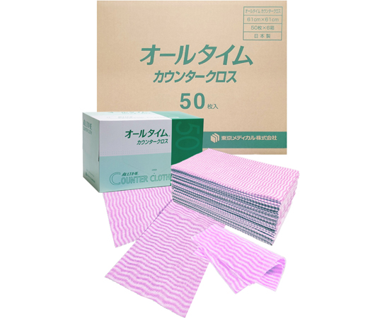 カウンタークロス レギュラー大判 ピンク 1ケース(50枚×6箱入)