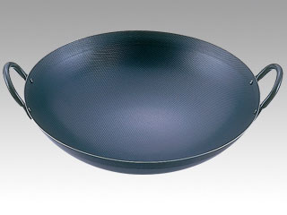 中華用品 SAスーパーエンボス加工 超鉄鍋 中華鍋33cm画像