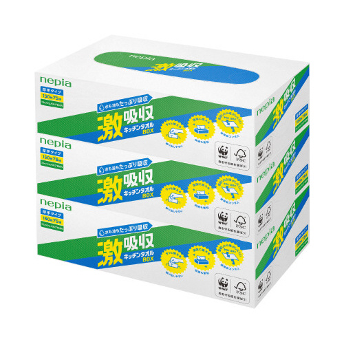 激吸収キッチンタオルボックス３コパック画像