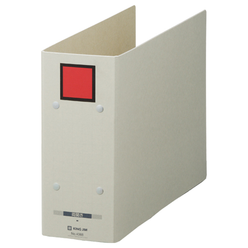 保存ﾌｧｲﾙ ﾄﾞｯﾁ A4ﾖｺ 800枚収容 80mmとじ 背幅94mm ﾋﾟｸﾄ赤 1冊画像