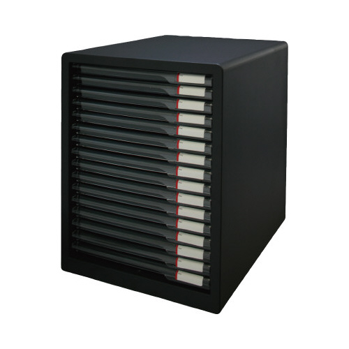 レターケーススリムタイプ１６段　ダークグレー画像