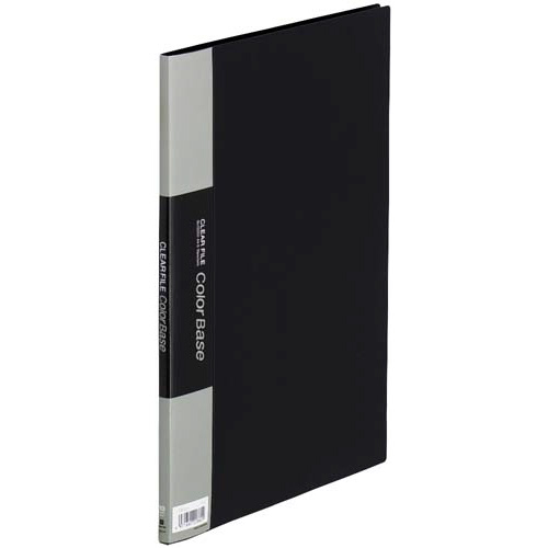 カラーベース固定式　Ａ４縦１０ポケット　黒×１０画像