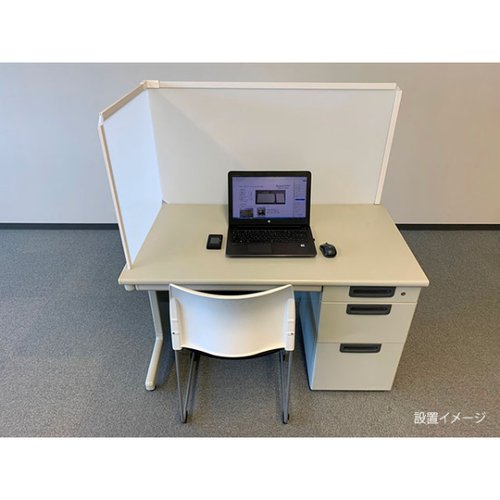 飛沫防止 ぱぱっとウォール(L字) W1200用 岐阜プラスチック工業画像