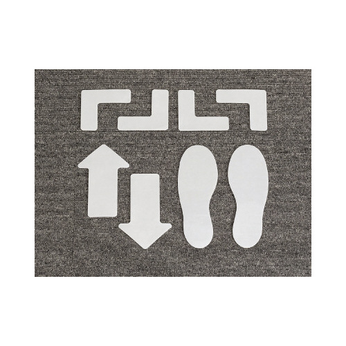 ｏｆｆｉｃｅサイン　Ｌ形　白　５セット