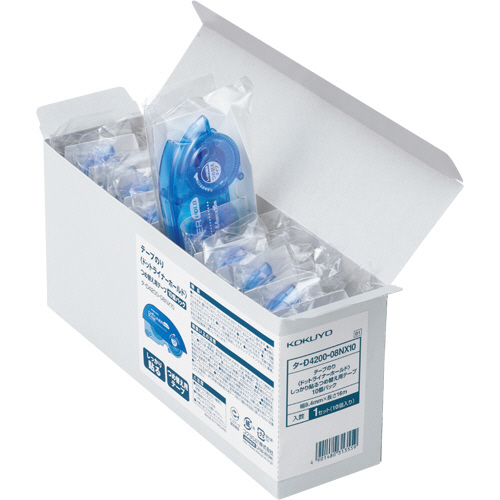 ﾃｰﾌﾟのりﾄﾞｯﾄﾗｲﾅｰﾎｰﾙﾄﾞしっかり貼るﾀｲﾌﾟ 詰替用 8.4mm×16m 1ﾊﾟｯｸ(10個)画像