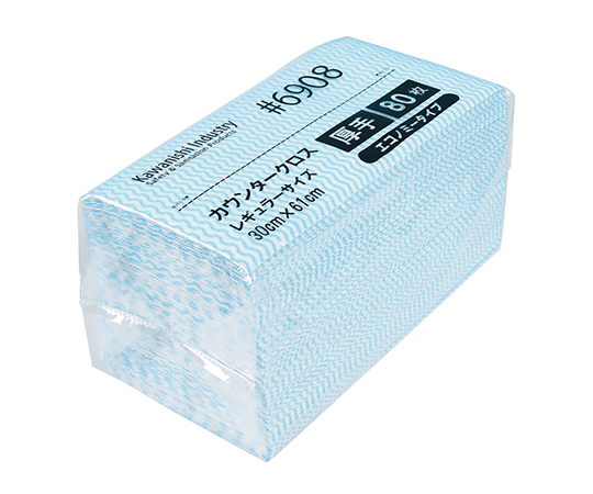 カウンタークロス（エコノミー厚手） ブルー 1袋（80枚入）画像