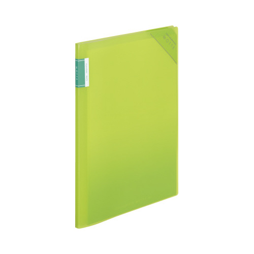 クリヤーホルダーブックモッテＡ４　黄緑６Ｐ画像