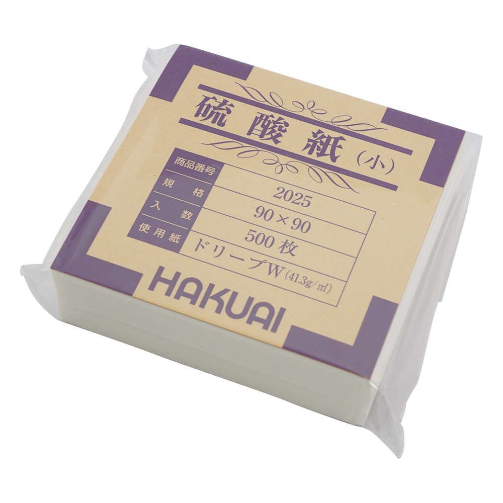 薬包紙（硫酸紙） 小 90×90mm 1束（500枚入）画像