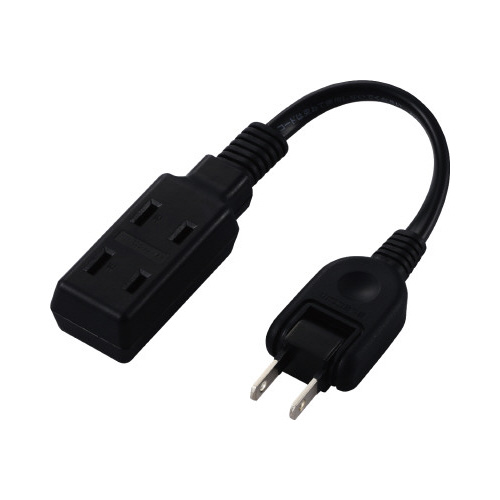 モバイルタップ　３個口　０．１ｍ　黒画像