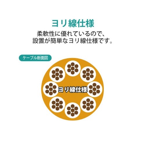 LANケーブル カテ6 ブルー 1m 青いケーブルが一本、きれいに巻かれた状態である。