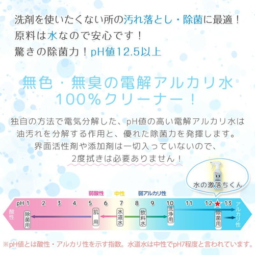 水の激落ちくん　1000ml　詰替え用 大きなサイズのパッケージが正面を向いている様子