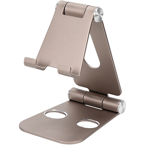 MOTTERU 角度調整できるｱﾙﾐｽﾀﾝﾄﾞ 13型対応 ｸﾞﾚｰ 1個