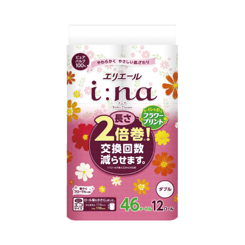 イーナトイレット　２倍巻１２Ｒ　プリント　ダブル画像