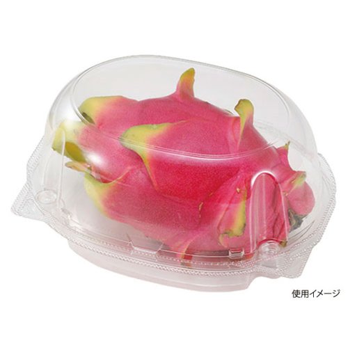 フルーツ容器 ウルル S エフピコチューパ 透明な容器にカラフルなフルーツが収められた様子