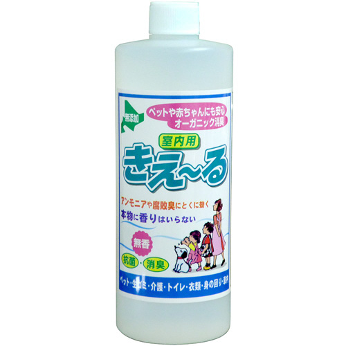 ﾊﾞｲｵで消臭 抗菌 きえーる 室内用 無香 詰替用 500ml 1個画像