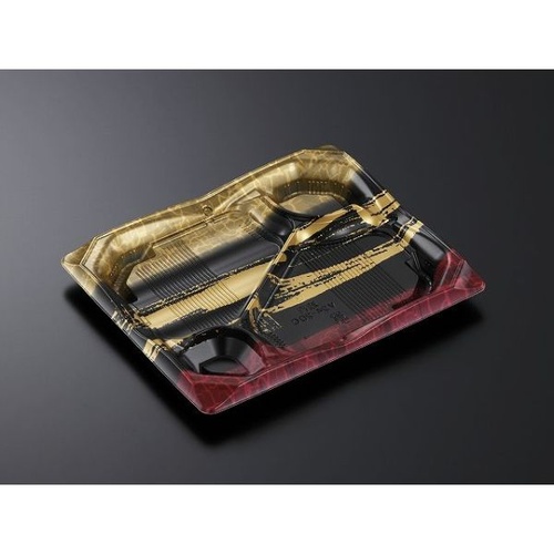 中央化学 弁当容器 CT 波音V 24-20C ひめのR-BK 本体画像