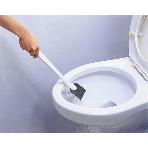 トイレブラシ トイレブラシ立て セリウム トイレケース ブラシ付き 白いブラシが取り出しやすく収められたスタンド付きのデザイン