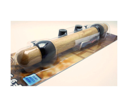 ぬくもり手すり　300mm　クリア 透明な手すりが背景に対して際立って見える様子