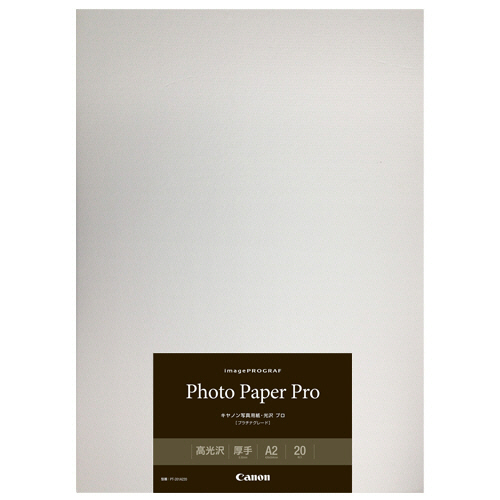 写真用紙･光沢 ﾌﾟﾛ[ﾌﾟﾗﾁﾅｸﾞﾚｰﾄﾞ] 300g PT-201A220 A2 1冊(20枚)画像