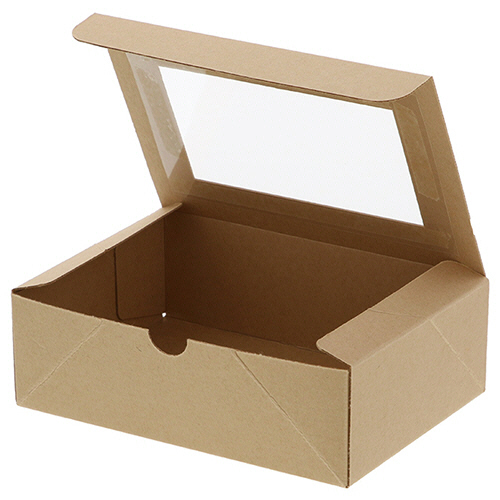 食品容器 ﾈｵｸﾗﾌﾄ 窓付ﾎﾞｯｸｽ M 1ｾｯﾄ(200枚:20枚×10ﾊﾟｯｸ)画像