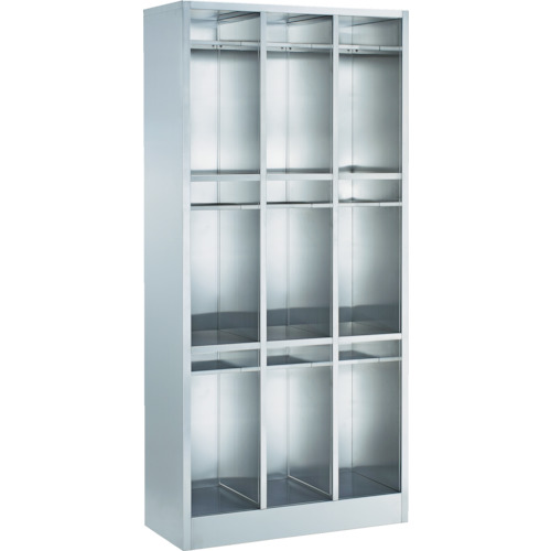 SUS304長靴ﾛｯｶｰ ﾛﾝｸﾞﾀｲﾌﾟ中棚付 4列3段 1台画像