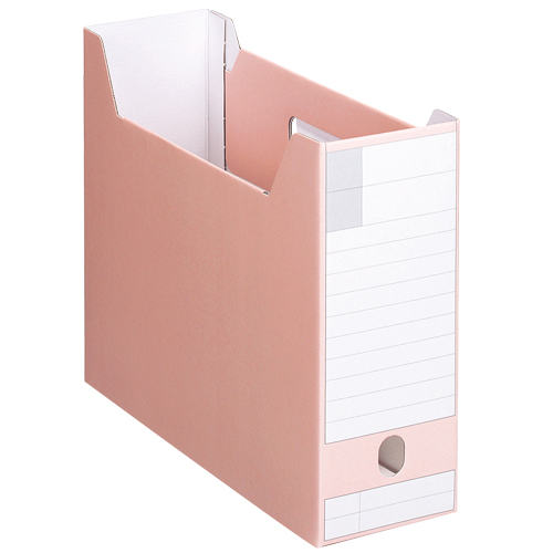 ﾎﾞｯｸｽﾌｧｲﾙ ﾀﾞﾝﾎﾞｰﾙ製 A4ﾖｺ 背幅102mm ﾋﾟﾝｸ 1冊画像