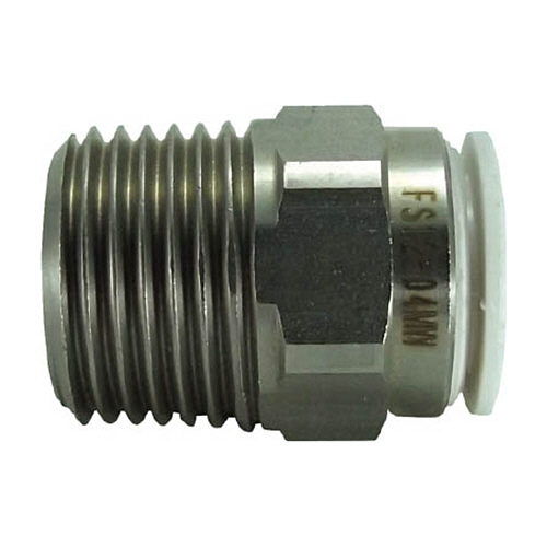 ﾀｯﾁｺﾈｸﾀｰﾌｧｲﾌﾞ ﾒｲﾙｺﾈｸﾀｰ(ﾎﾜｲﾄﾎﾞﾃﾞｨｰ)12mm･R1/2 1個画像