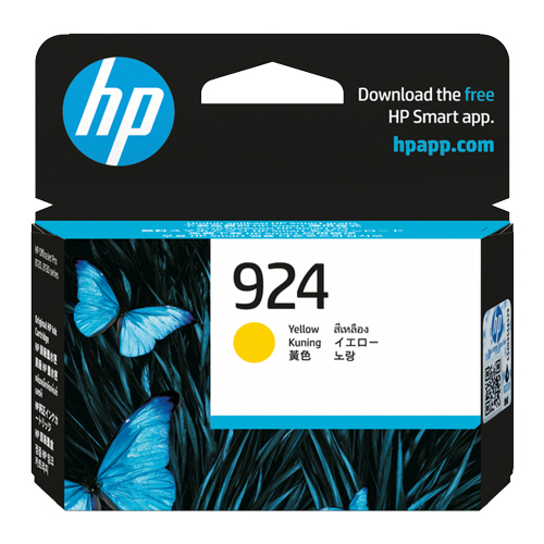 HP924 ｲﾝｸｶｰﾄﾘｯｼﾞ ｲｴﾛｰ 4K0U5NA 1個画像