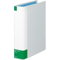 ﾊﾟｲﾌﾟ式ﾌｧｲﾙ(環境)片開き A4ﾀﾃ 500枚収容 50mmとじ 背幅65mm ﾗｲﾄｸﾞﾚｰ 1冊画像