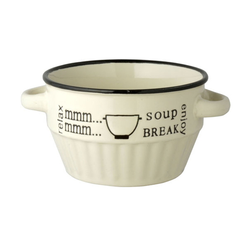 スープカップ 280ml ミニ enjoy 食器 洋食器 マグカップ 陶器 ホワイト画像