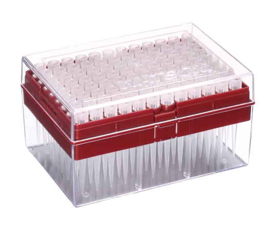 100μL ハイパーフィルターチップ システムラック 滅菌 1箱（96本×10ラック入）画像