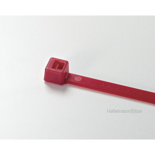 ｶﾗｰﾀｲ 幅3.5×長さ152mm 屋内使用 ﾚｯﾄﾞ 1袋(100本)画像