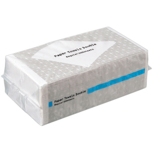 ﾍﾟｰﾊﾟｰﾀｵﾙ 抗菌･ﾀﾞﾌﾞﾙ(ﾚｷﾞｭﾗｰ) 200組/ﾊﾟｯｸ 1ｾｯﾄ(125ﾊﾟｯｸ:25ﾊﾟｯｸ×5ｹｰｽ)画像