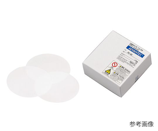 ガラス濾紙（フッ素樹脂コーティング）　100枚入画像