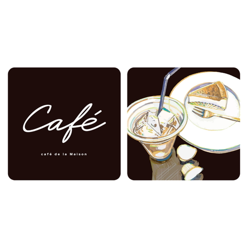 ウォールライト テーブルライト LIGHT BOX SIGN 専用デザインシート 2枚入り CAFE画像