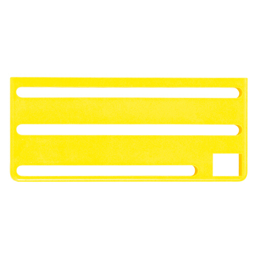 HACCP庖丁差用ｶﾗｰﾌﾟﾚｰﾄ B(横)ﾀｲﾌﾟ ｲｴﾛｰ 1枚画像