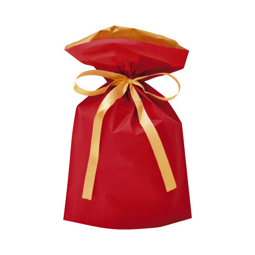 巾着袋　レッド　１７０×２８０＋８０　１Ｐ画像