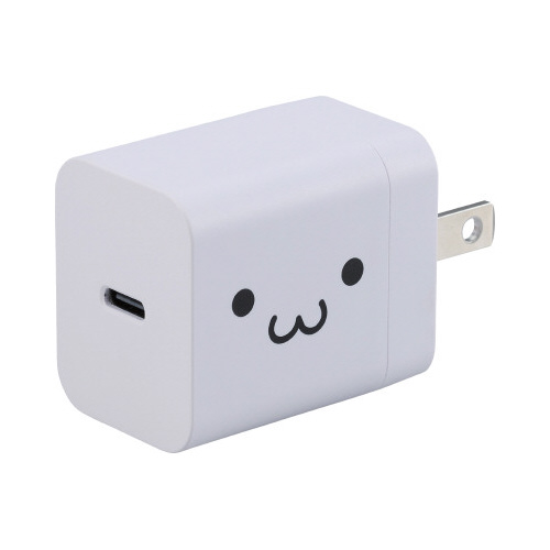 Ｔｙｐｅ－Ｃ充電器　ＰＤ２０Ｗ　折りたたみ　顔
