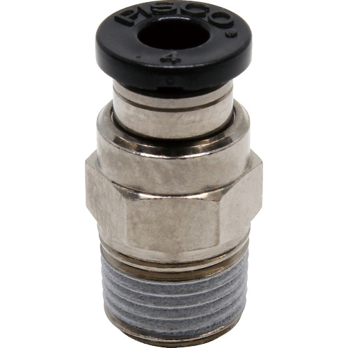 ﾁｭｰﾌﾞﾌｨｯﾃｨﾝｸﾞ ｽﾄﾚｰﾄ 適合外径4mm 接続口径R1/8 1個画像