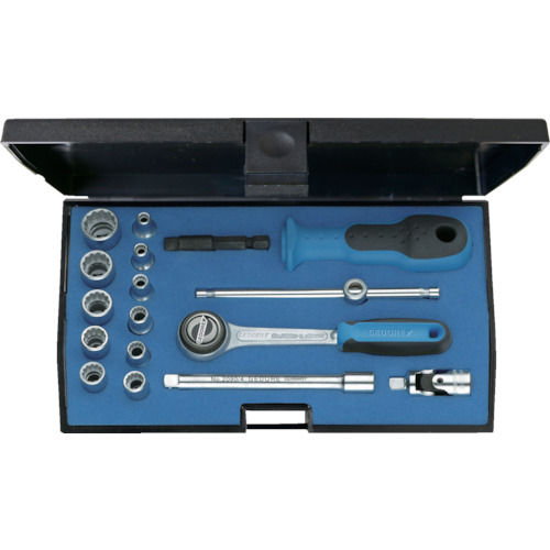 ｿｹｯﾄﾚﾝﾁ 差込角6.35mm 12角ﾀｲﾌﾟ 17点ｾｯﾄ 1ｾｯﾄ画像