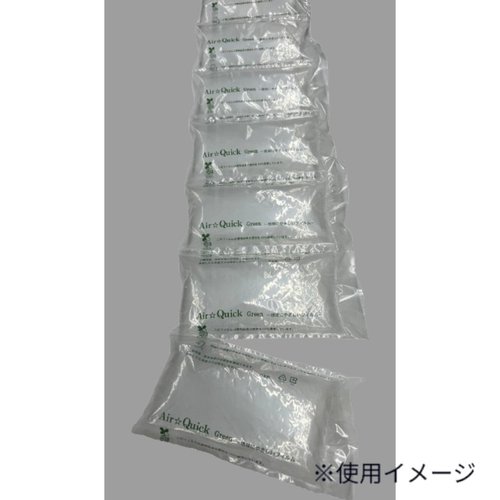 緩衝材 エアークイックαフィルム(バイオマス10％入) Pα210-BL40 250M巻 トヨコン 透明なフィルムが円筒状に巻かれた状態