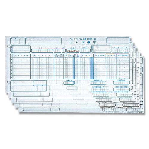 チェーンストア統一伝票 仕入手書き用1型 C-BH25  商品コード欄:13桁 100セット/1箱画像