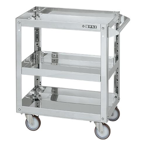 ステンレススーパーワゴン（プレート式）ＳＵＳ３０４　ＳＡＰ３－９０８３ＳＮＵＪ